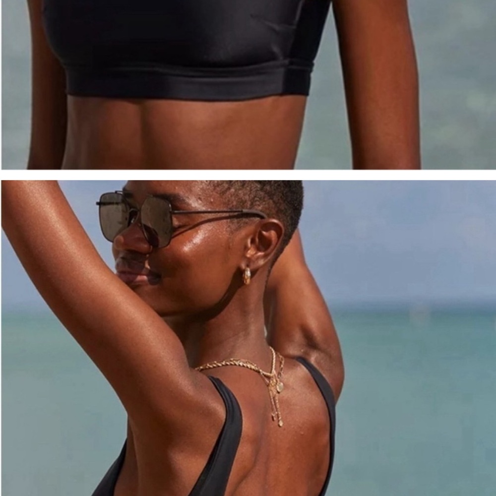Aerie xl black bikini top